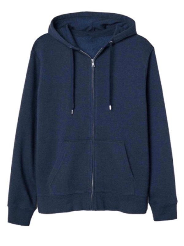 Navy Blue Zipper Hoodie