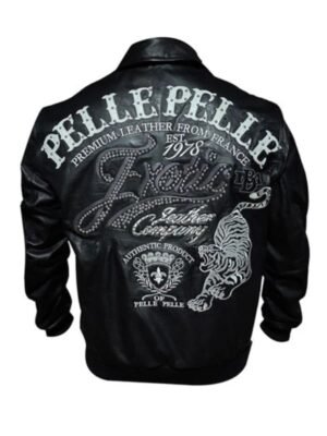 Pelle Pelle Exotic Ghost Bomber Leather Jacket
