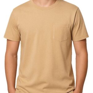 Pocket Style Brown T-Shirt