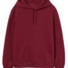 Simple Style Maroon Hoodie