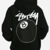 Stussy 8 Ball Black Hoodie
