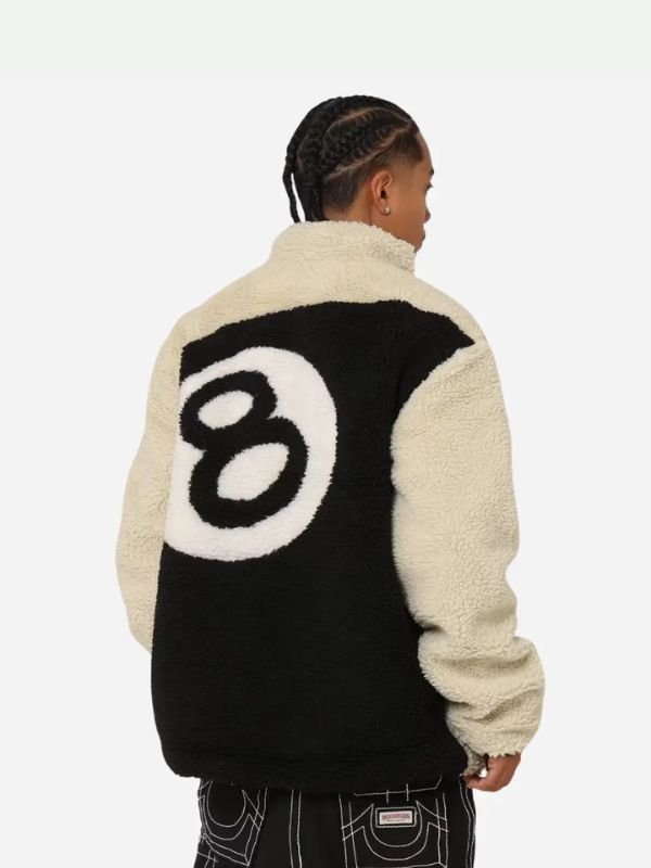 Stussy 8 Ball Sherpa Reversible Jacket