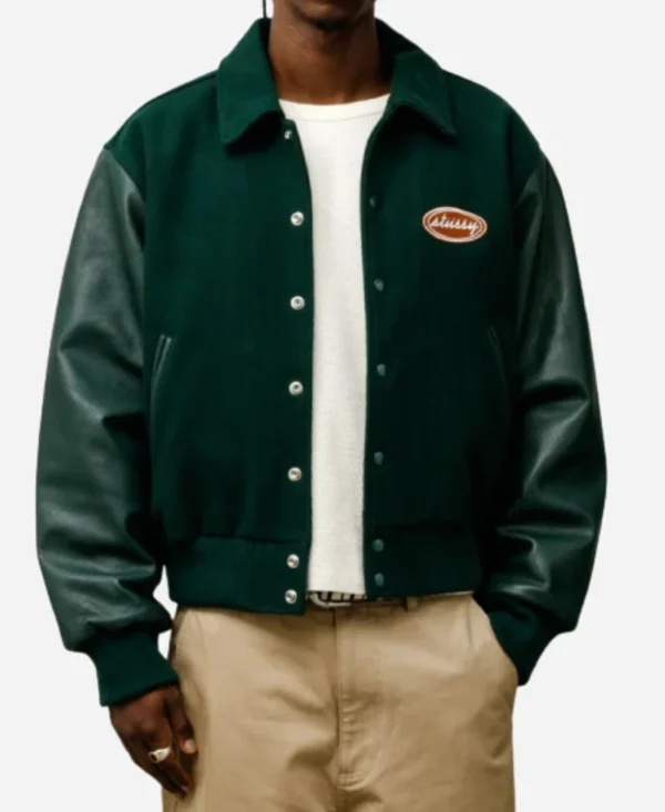 Stussy Script Oval Varsity Jacket