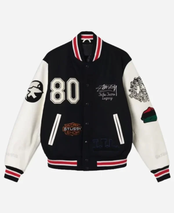 Stussy x Denim Tears Wool Varsity Jacket