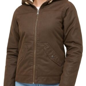 Women’s Brown Hooded Jacket