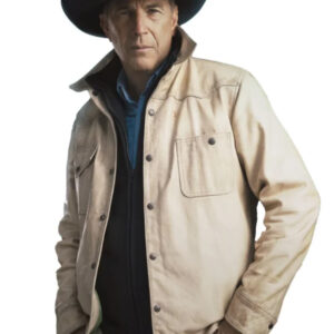 Yellowstone John Dutton Cream White Jacket