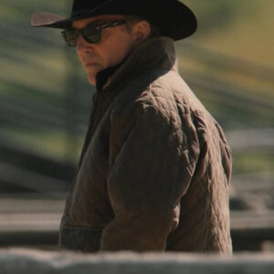 Yellowstone John Dutton’s Brown Quilted Jacket