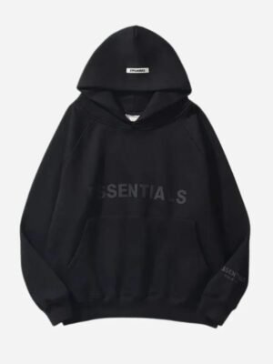 Black Essentials Hoodie