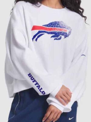 Buffalo Bills White Rivalries Sweatshirt - Image 2