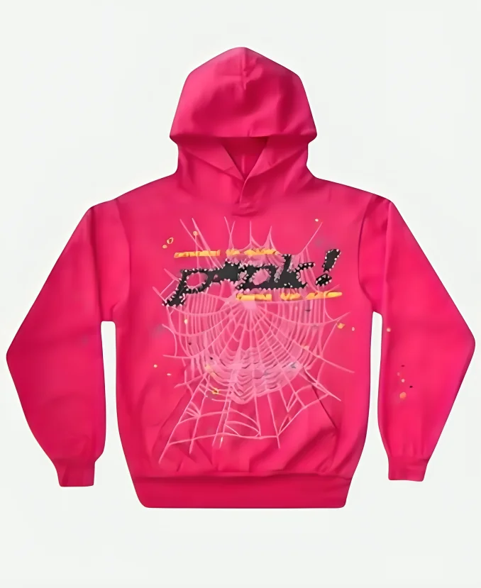 Sp5der Pink Hoodie - Image 3