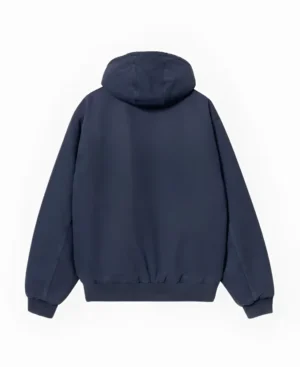 Carhartt Navy Blue Hooded Jacket - Image 2