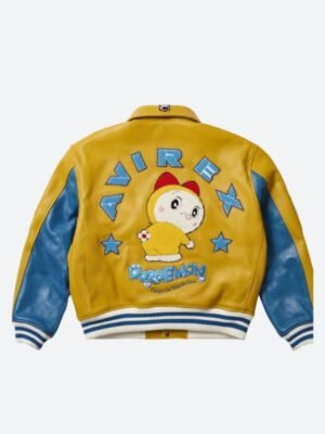 Doraemon X Palace X Avirex Leather Jacket - Image 2
