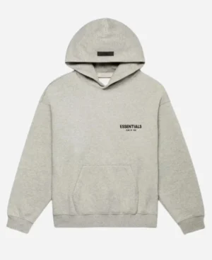 Dark Oatmeal Essentials Hoodie - Image 2