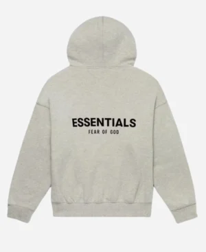 Dark Oatmeal Essentials Hoodie - Image 3