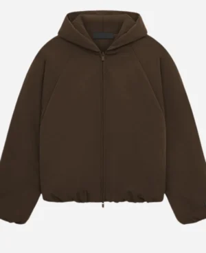 Essentials Military Nylon Hooded Bomber Jacket