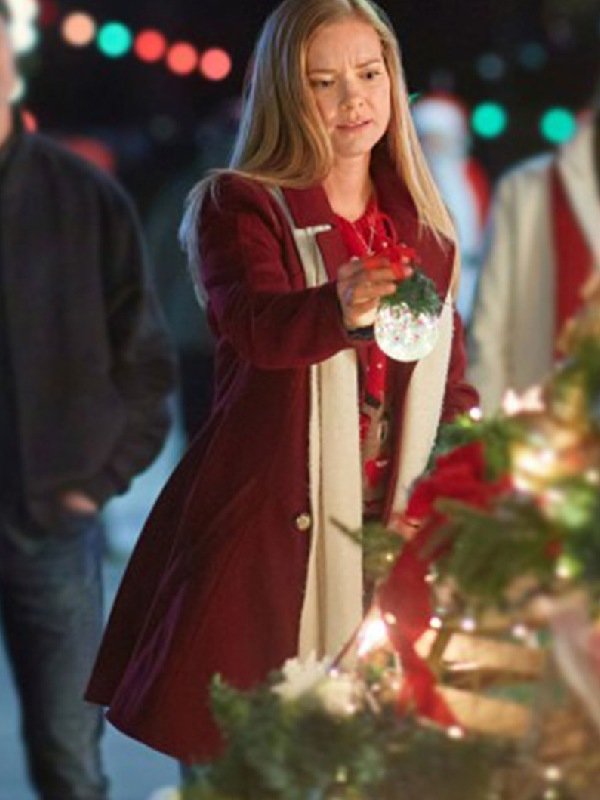 Everything Christmas Cindy Busby Maroon Coat