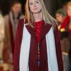 Everything Christmas Cindy Busby Maroon Coat