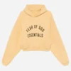 Fear Of God Essentials Cropped Pullover Hoodie