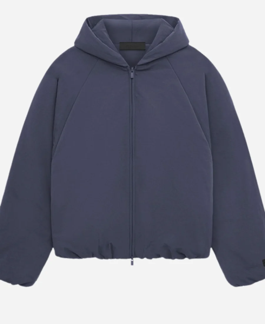 Essentials Military Nylon Hooded Bomber Jacket - Image 2