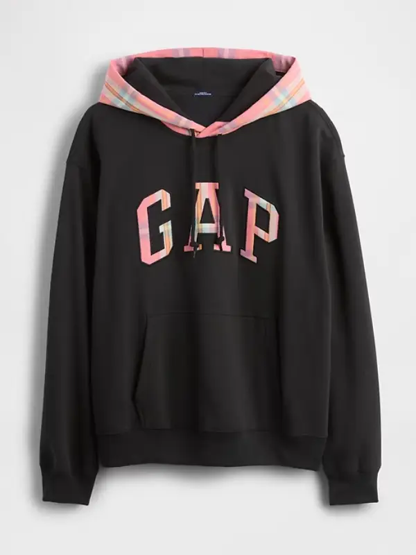 Gap Plaid Hoodie - Image 4