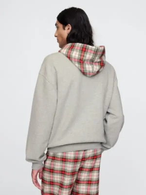 Gap Plaid Hoodie - Image 3