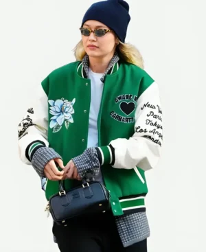 Gigi Hadid Carhartt Varsity Jacket - Image 3