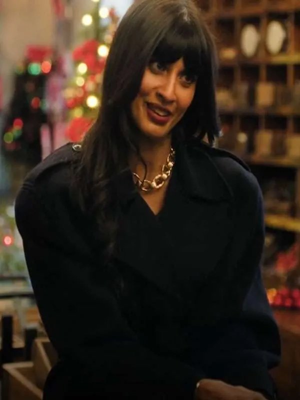 Jameela Jamil Black Trench Coat