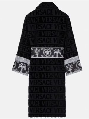 Ken Koepp Black And White Colorblock Versace Bathrobe - Image 2