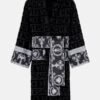 Ken Koepp Black And White Colorblock Versace Bathrobe
