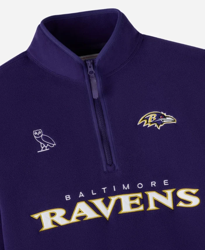 OVO Baltimore Ravens Mock Neck Fleece - Image 2