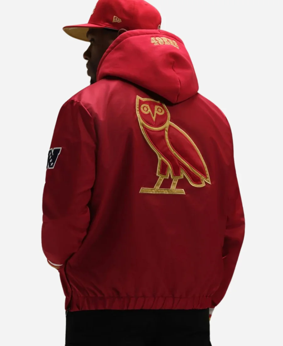 OVO San Francisco 49ers Trainer Pullover Starter Jacket - Image 2