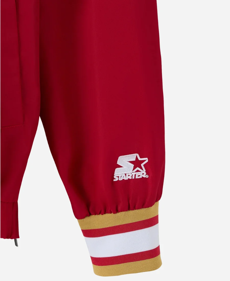 OVO San Francisco 49ers Trainer Pullover Starter Jacket - Image 7