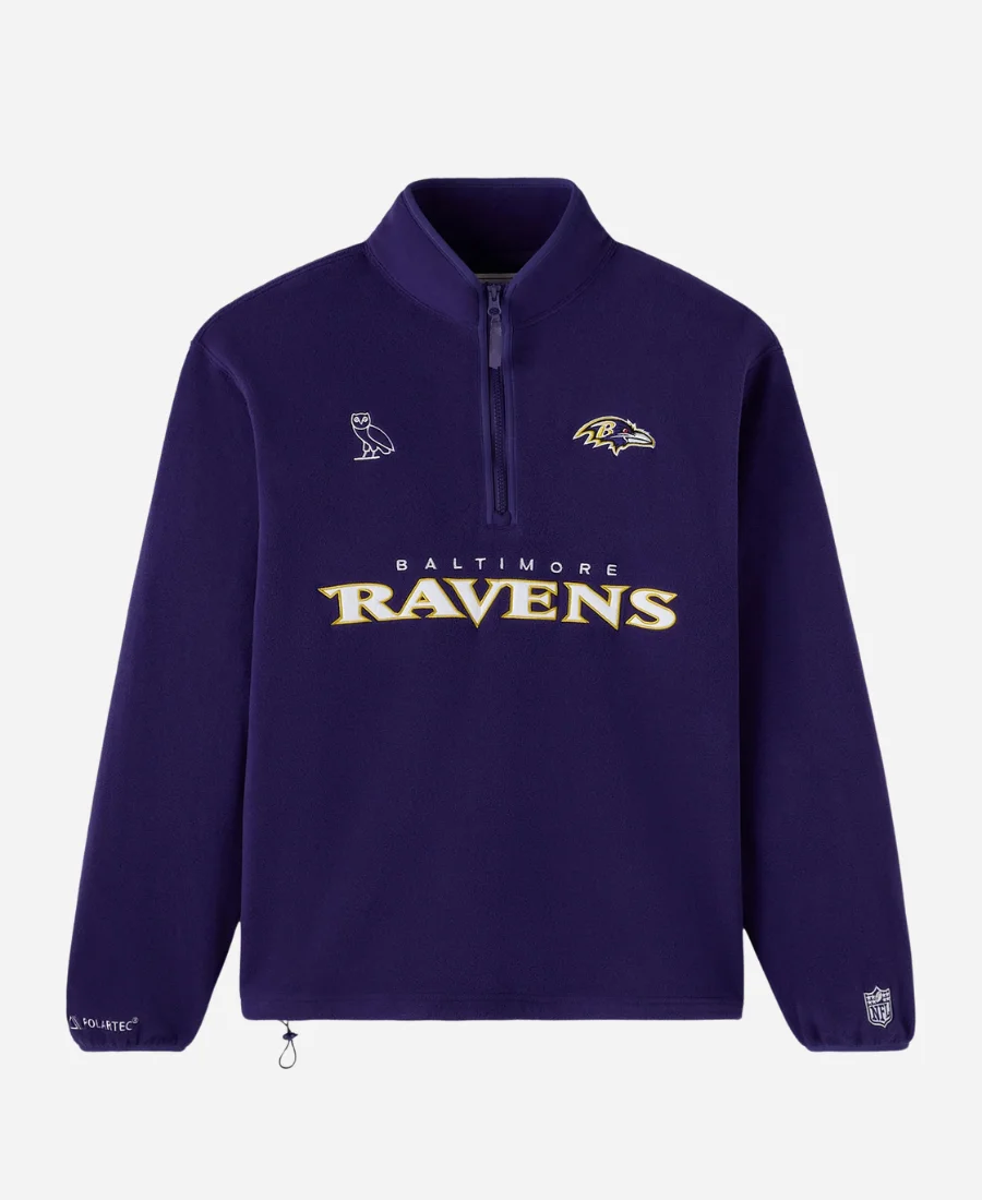 OVO Baltimore Ravens Mock Neck Fleece