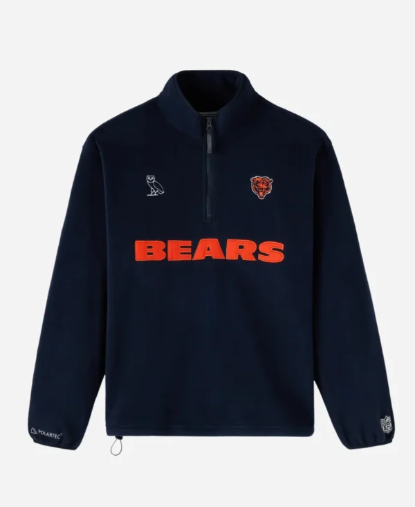 OVO Chicago Bears Mock Neck Fleece