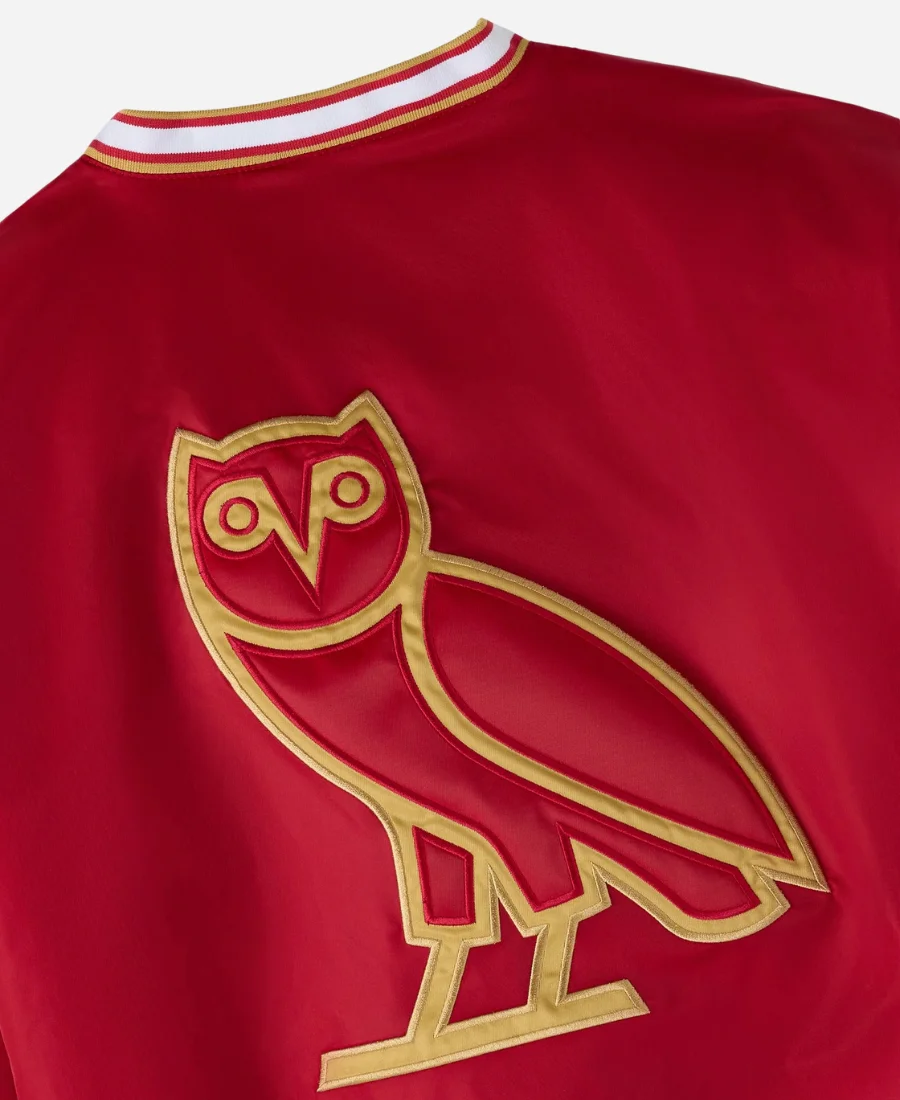 OVO San Francisco 49ers Trainer Pullover Starter Jacket - Image 4