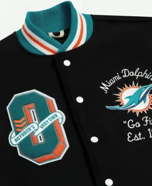 OVO x NFL Miami Dolphins Jacket - Image 3