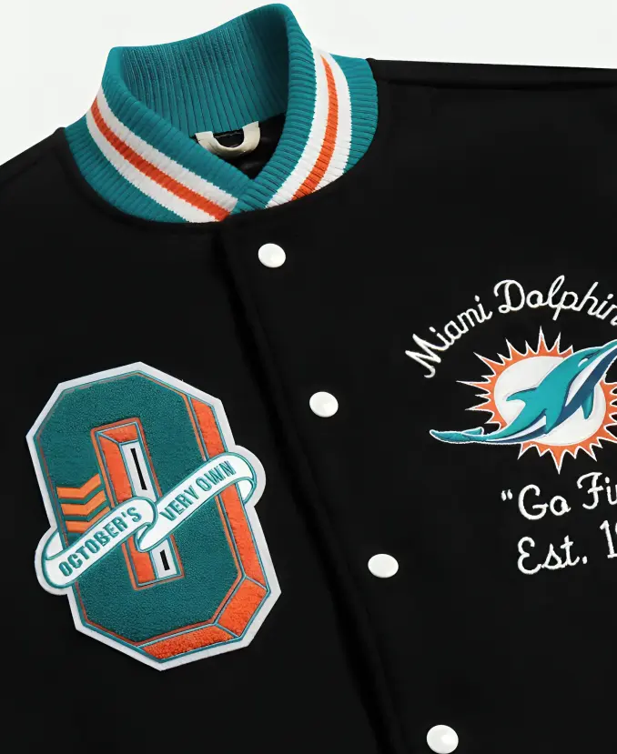 OVO x NFL Miami Dolphins Jacket - Image 3