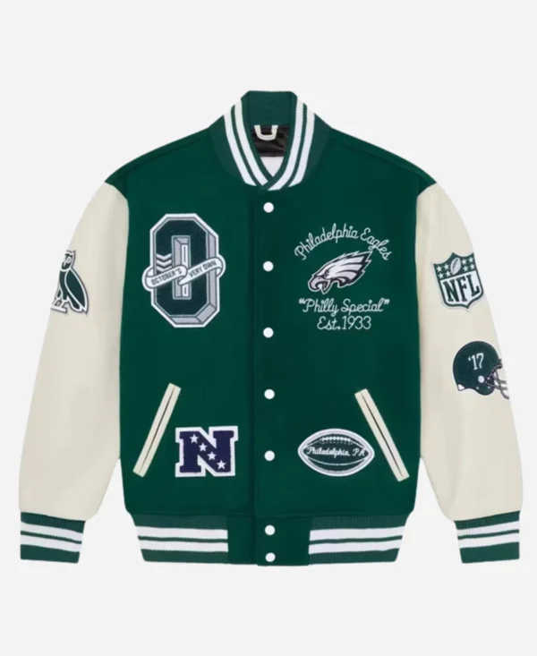 OVO x NFL Philadelphia Eagles Varsity Jacket