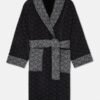 Pat Bode Black With Grey Versace Bathrobe