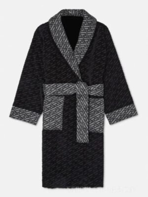 Pat Bode Black With Grey Versace Bathrobe