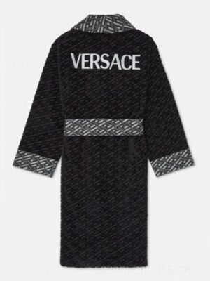 Pat Bode Black With Grey Versace Bathrobe - Image 2