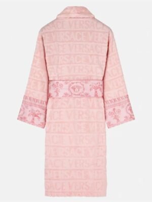 Pearl Toy Pink Versace Plain Bathrobe - Image 2