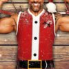 Red One Dwayne Johnson Christmas Vest