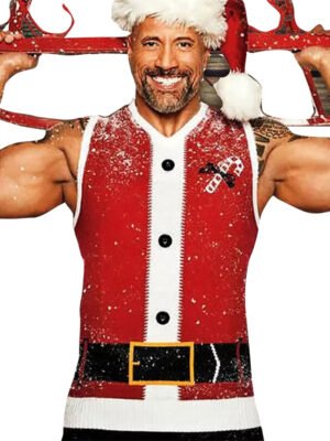 Red One Dwayne Johnson Christmas Vest