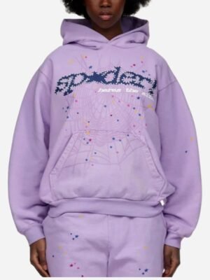 Sp5der Acai Purple Hoodie
