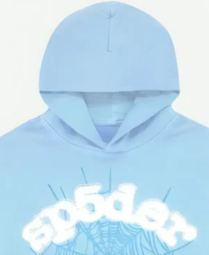 Sp5der Blue Hoodie - Image 3