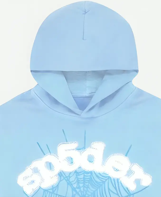 Sp5der Blue Hoodie - Image 3