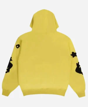 Sp5der Gold Beluga Yellow Pullover Hoodie - Image 2