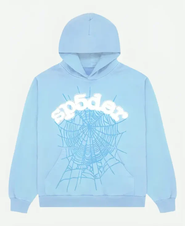 Sp5der Blue Hoodie