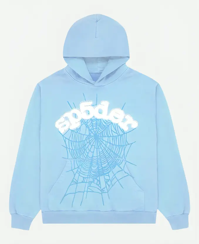 Sp5der Blue Hoodie